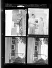 Buildings; Diner; Man and Woman with Bread (4 Negatives) 1950, undated [Sleeve 24, Folder a, Box 20]